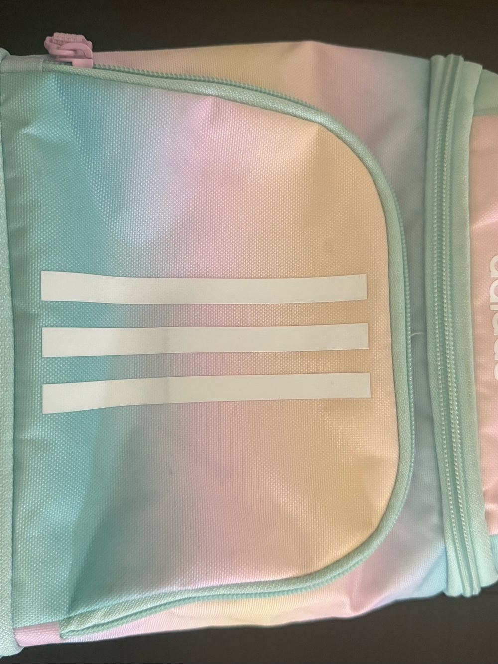 adidas Kids Pastel Gradient Backpack in Mint, Pink & Peach